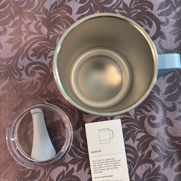 Brand new Insulated stainless steel 12 ounce mug coffee cup, Explorer, branded - Picture 2 of 8